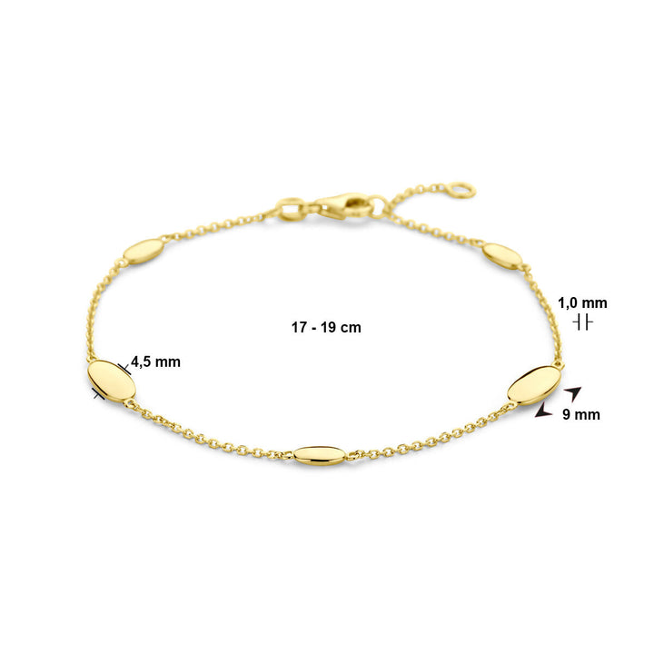 Goldarmband Damen Panther 14K