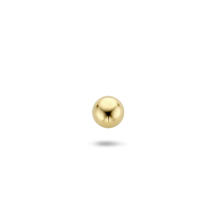 ear stud ball per piece 14K yellow gold