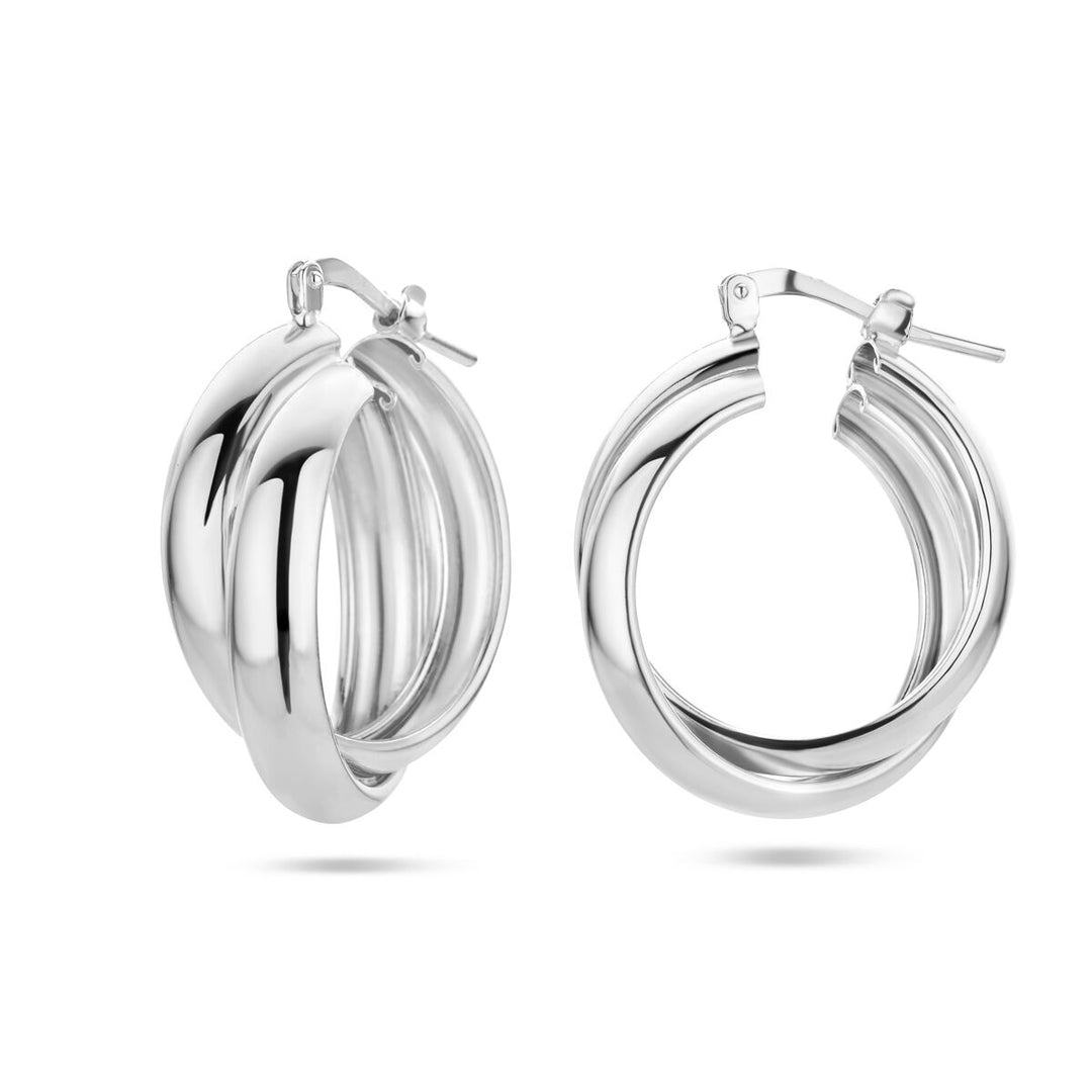 oorringen zilver gerhodineerd