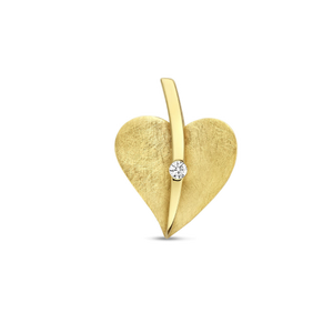 Gouden hanger met diamant