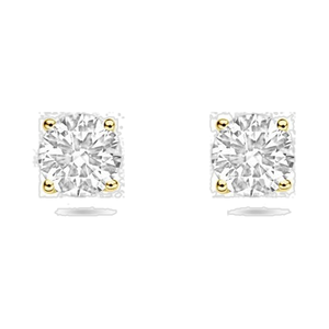 Diamanten oorknopjes