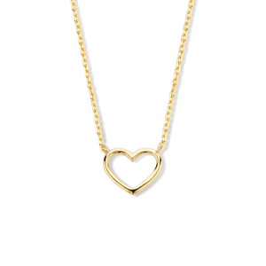 Gouden ketting met hartje