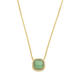 Ketting met groene steen