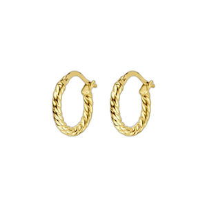 Gold plated oorbellen
