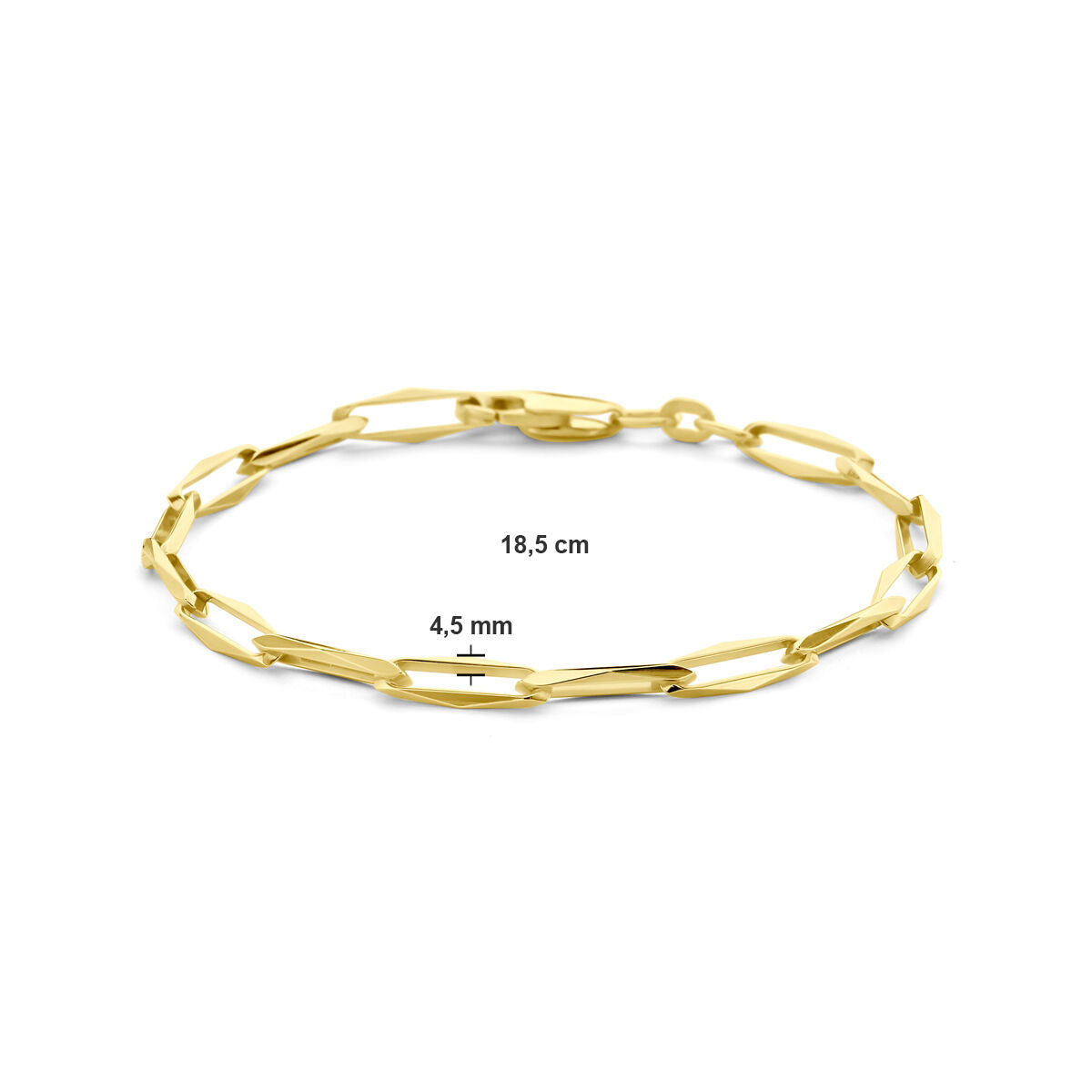 Gold bracelet ladies closed forever solid 14K