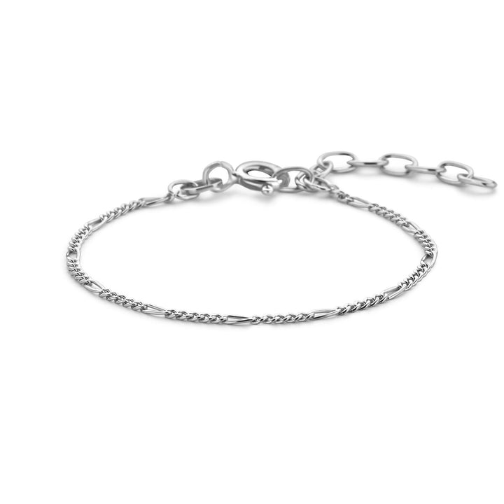 bracelet figaro 1.5 mm (children's length) silver rhodium plated