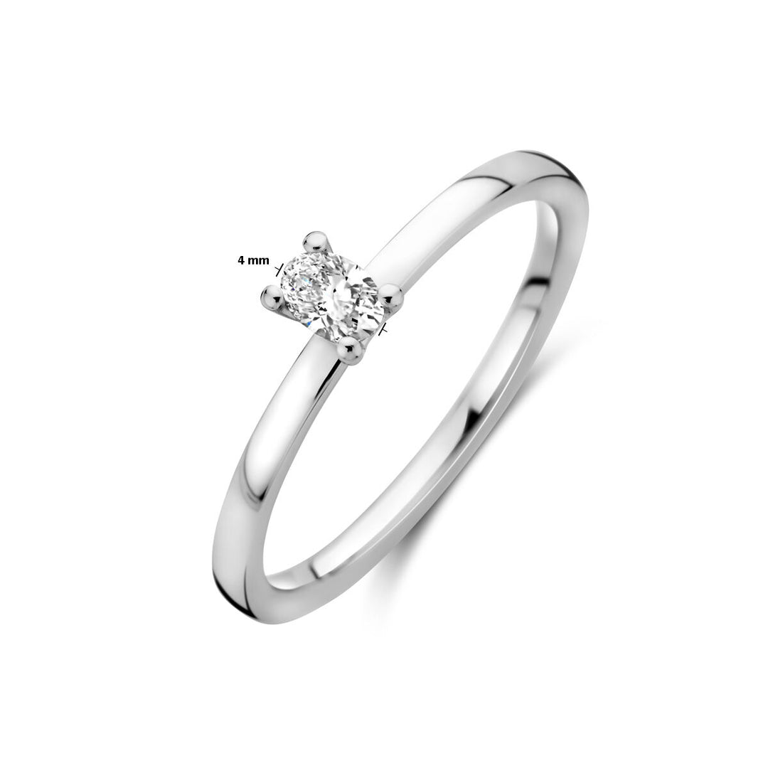 Platinring Diamant 0,15 ct g vsi Platin