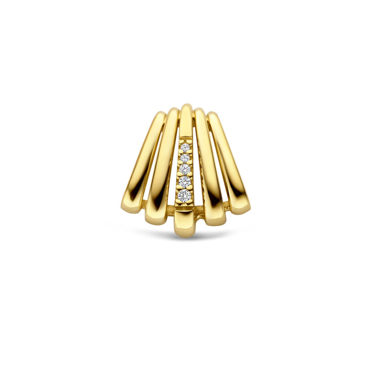 Gouden hanger met diamant – 14k geelgoud