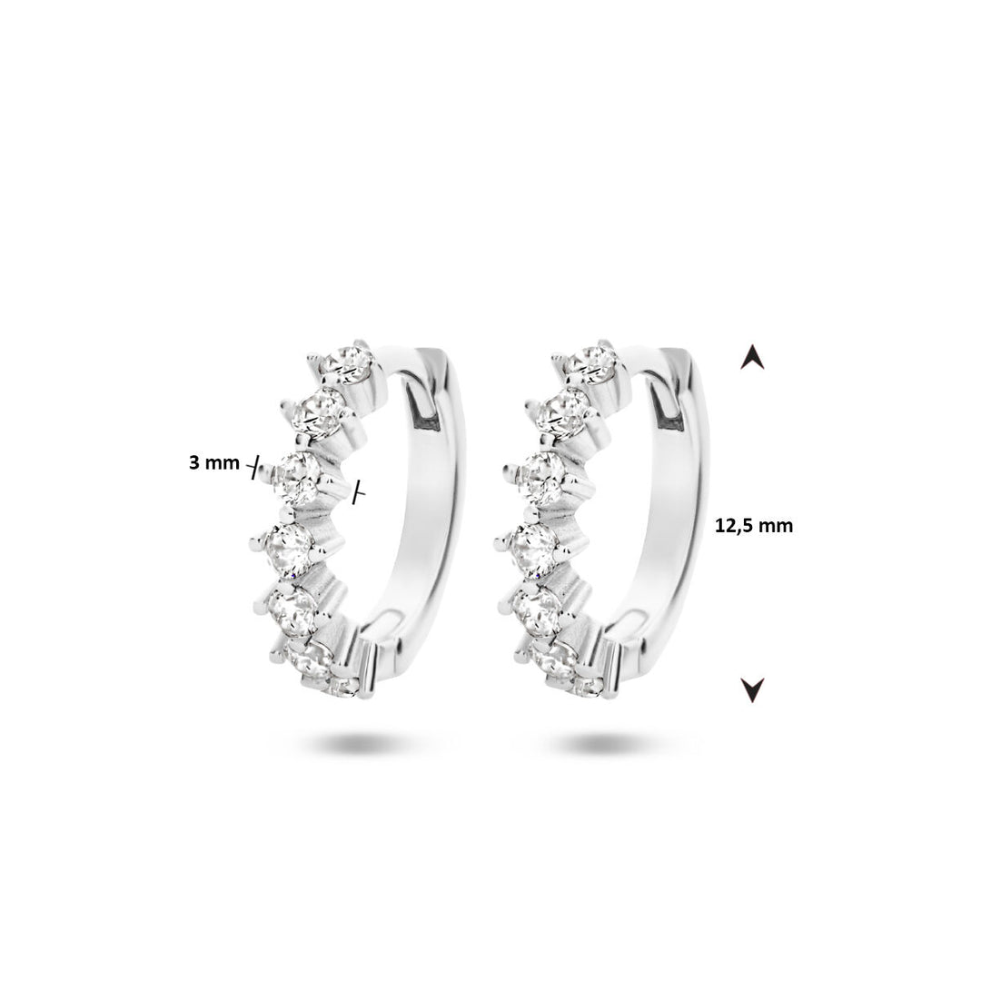 klaproorringen zirkonia zilver gerhodineerd