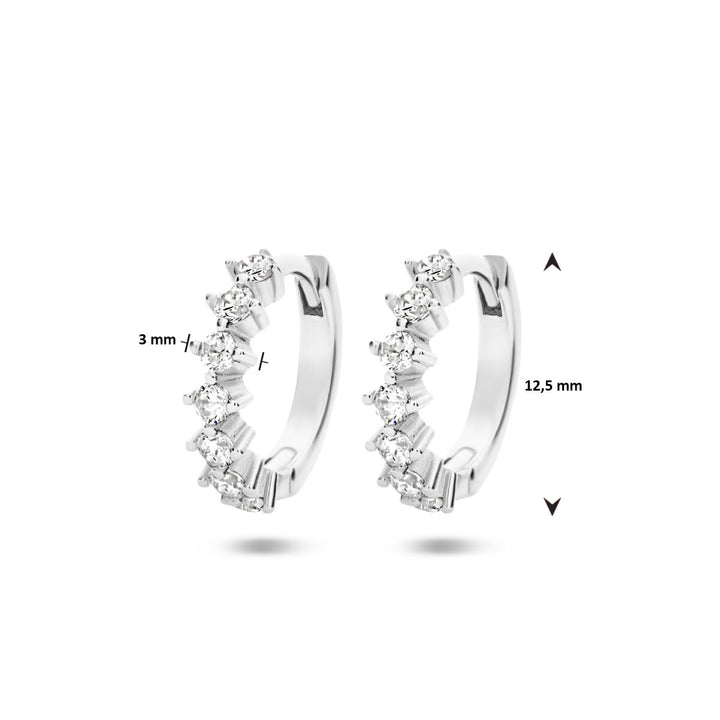 klaproorringen zirkonia zilver gerhodineerd