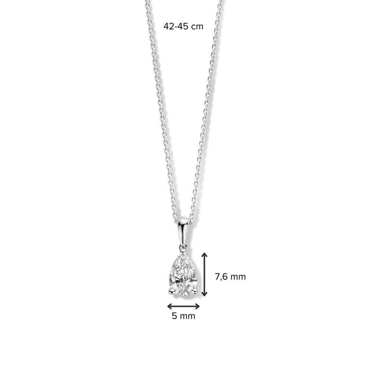 Collier Ava 0,50 crt. witgoud