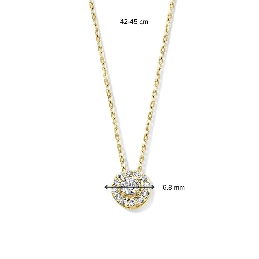 Collier Emma 0,20 crt. geelgoud