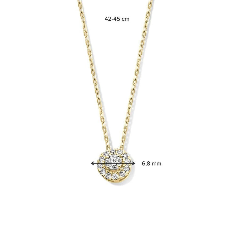 Collier Emma 0,20 crt. geelgoud