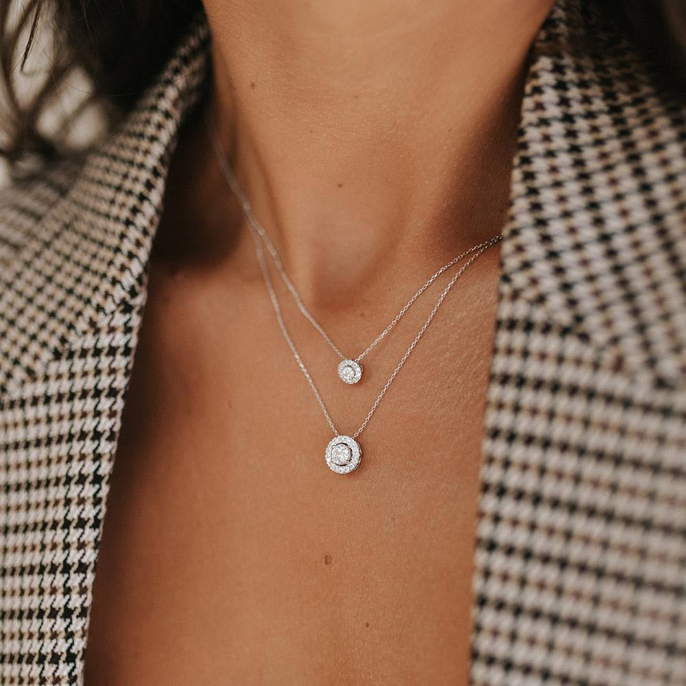 Collier Emma 0,20 crt. witgoud