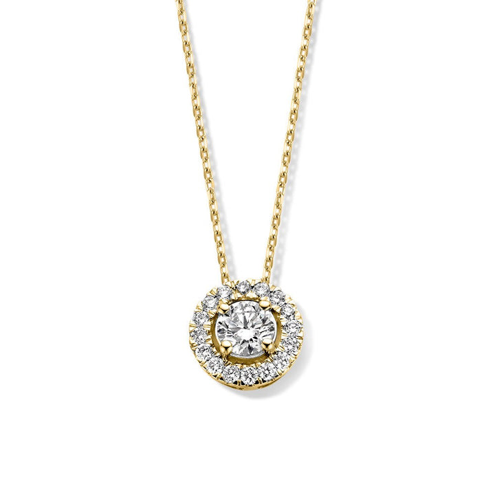 Collier Emma 0,50 crt. geelgoud