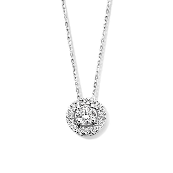 Collier Emma 0,50 crt. witgoud