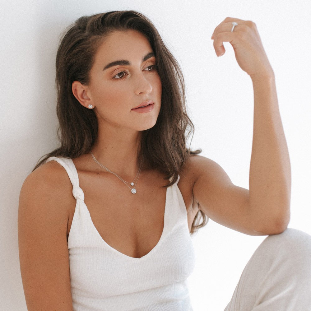 Collier Emma 0,75 crt. geelgoud