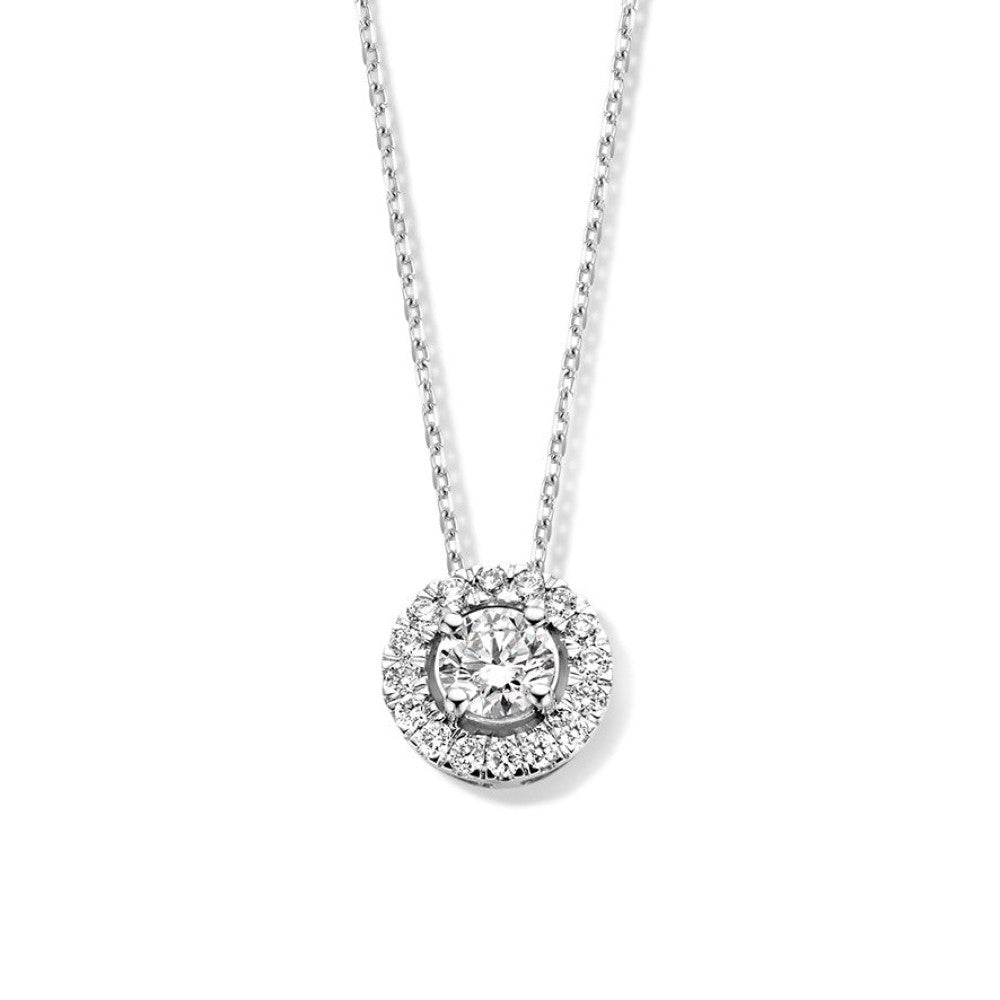 Collier Emma 0,75 crt. witgoud
