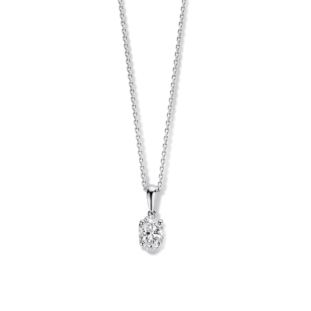 Collier Franky 0,50 crt. witgoud