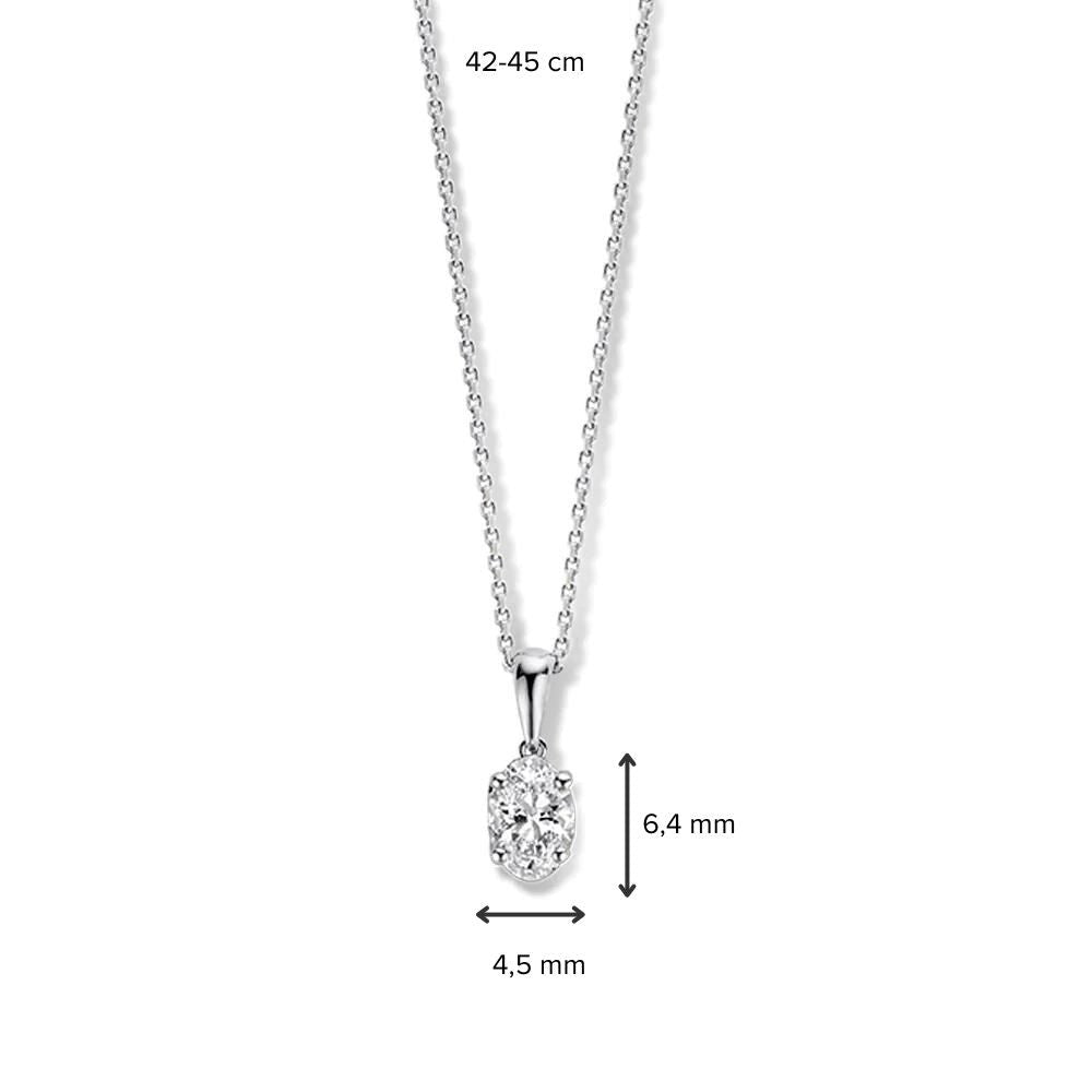 Collier Franky 0,50 crt. witgoud