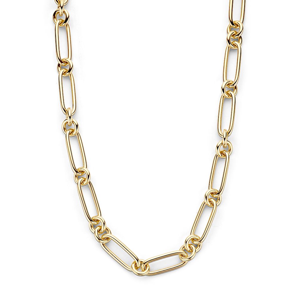 14K Geelgouden Collier met Grove Schakels – Luxe Sieraad voor Dames