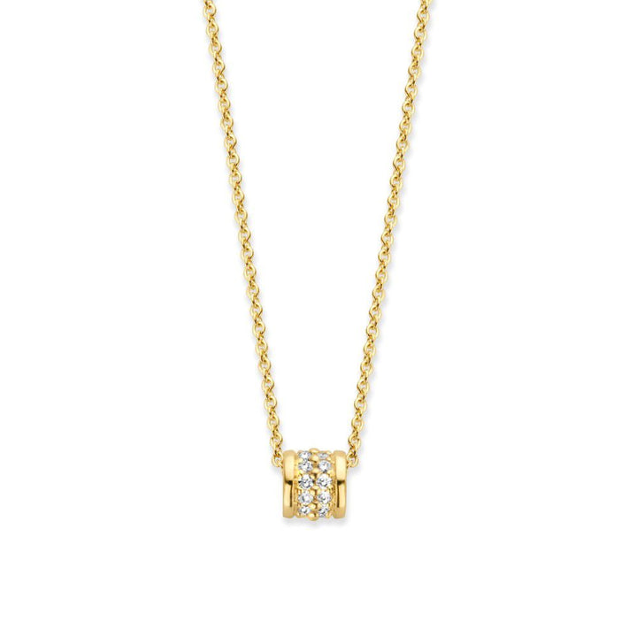 Geelgouden Collier met Diamant - 14 Karaat Briljant Luxe