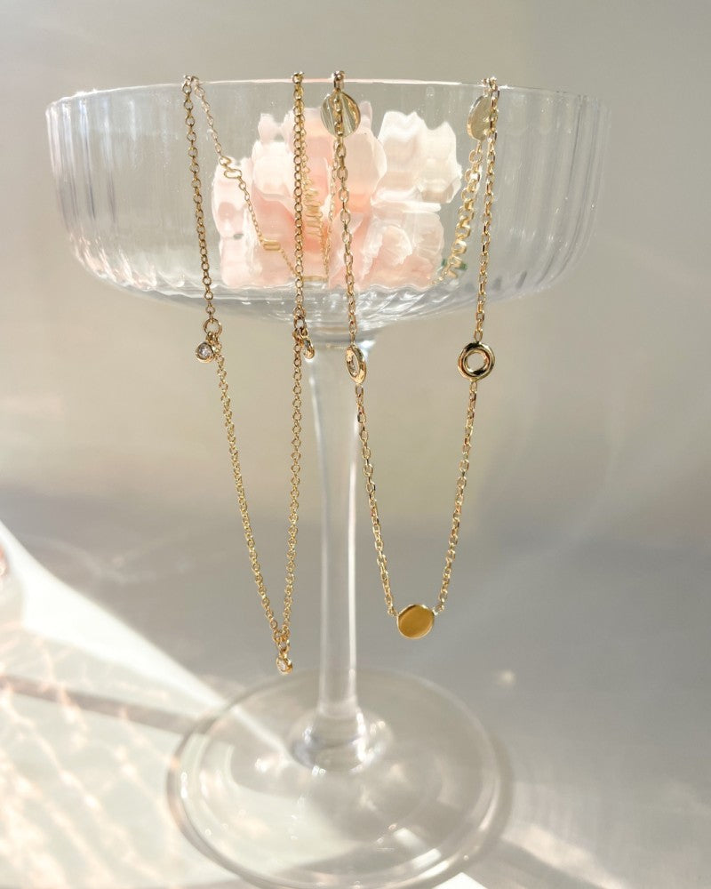 Geelgouden Collier met Diamant - 14 Karaat Tijdloze Elegantie