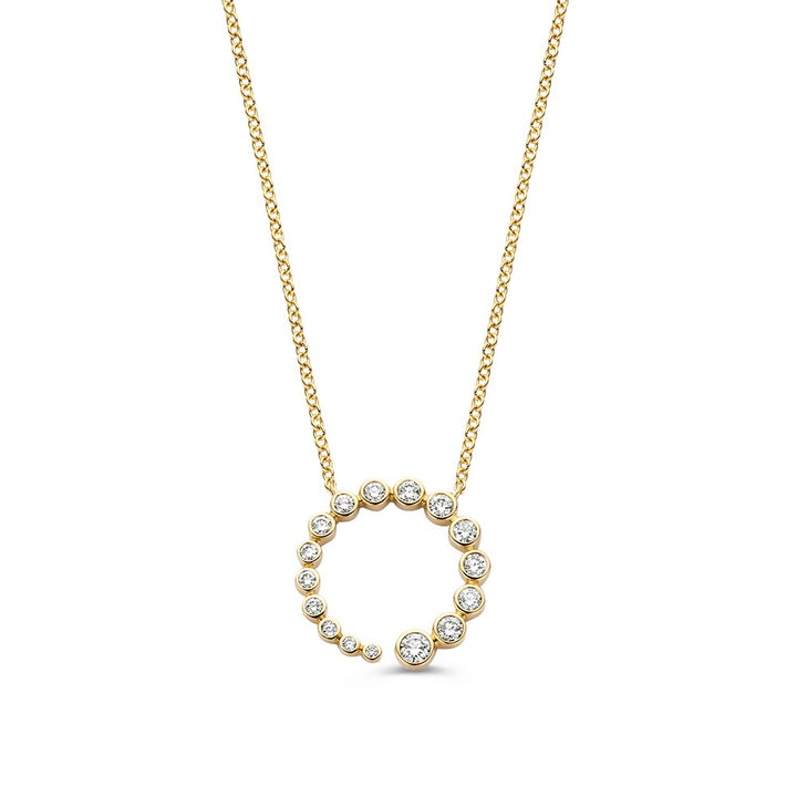 Stunning Gold Necklace with 0.50ct Brilliant Diamonds