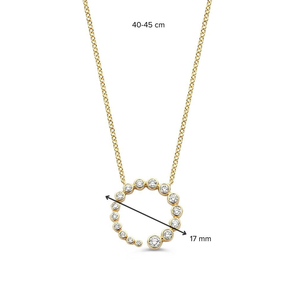 Stunning Gold Necklace with 0.50ct Brilliant Diamonds