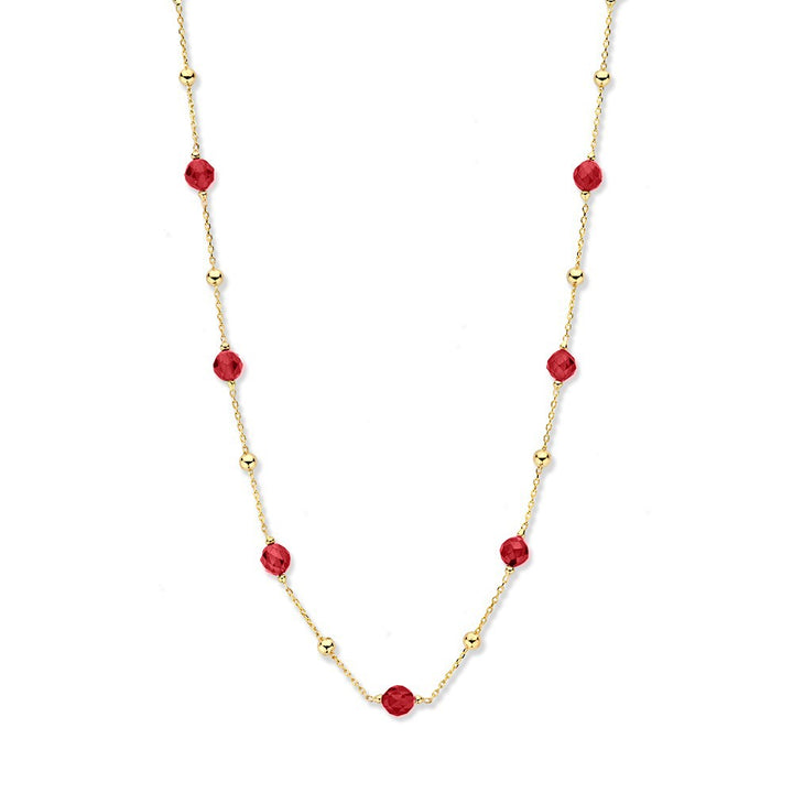 Collier geelgoud zirkonia