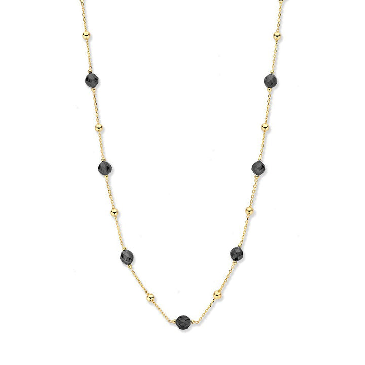 Collier geelgoud zirkonia