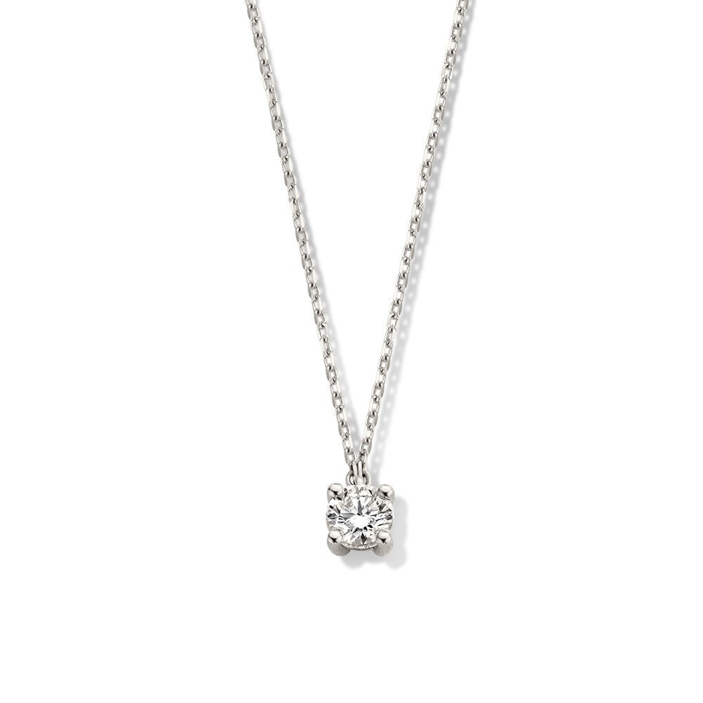 Collier Olivia 0,30 crt. witgoud