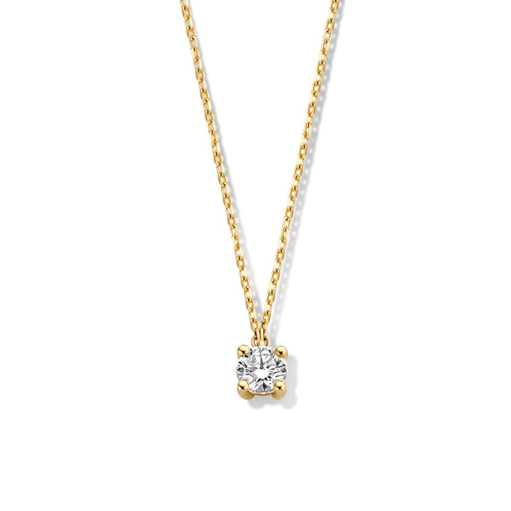Collier Olivia 0,50 crt. geelgoud