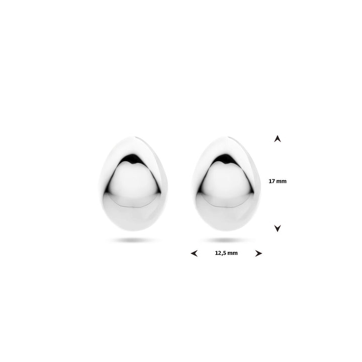 stekeroorringen 17 mm zilver gerhodineerd