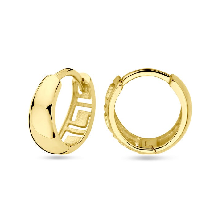klapoorringen 12 mm 14K geelgoud