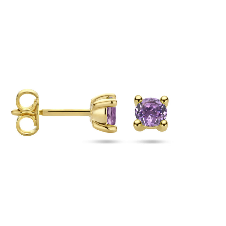 Ohrstecker Amethyst 14K Gelbgold