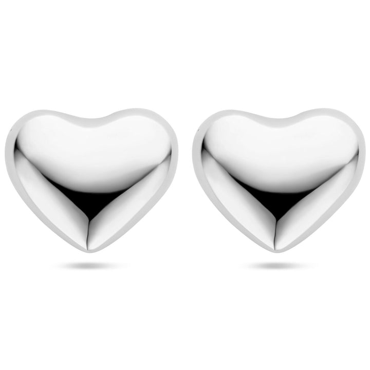 oorknoppen hartjes 27 x 30 zilver gerhodineerd