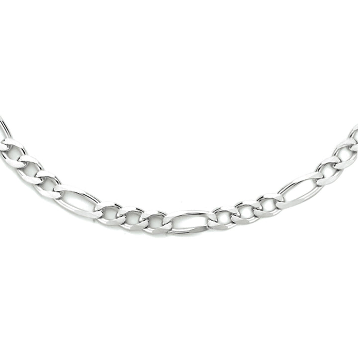 collier figaro 4,0 mm 50 cm zilver gerhodineerd