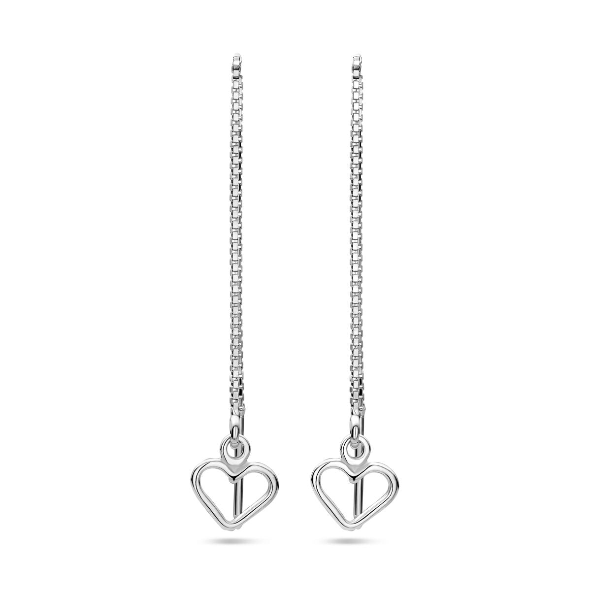 doortrekoorbellen hart zilver gerhodineerd