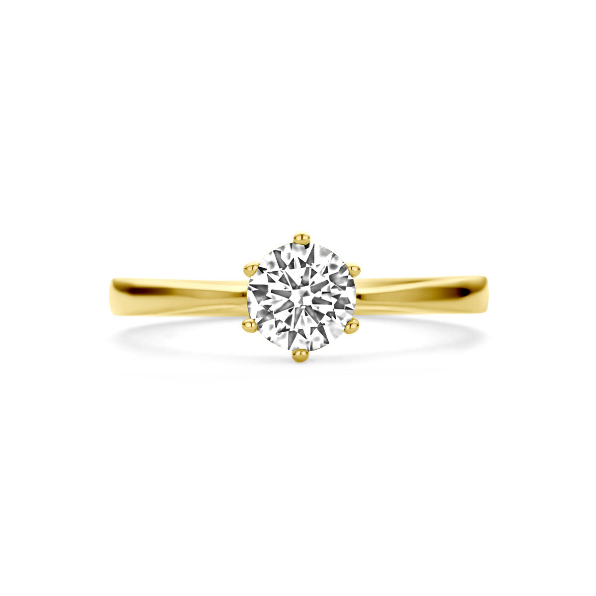 ring zirkonia 14K geelgoud