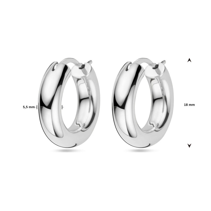 oorringen zilver gerhodineerd