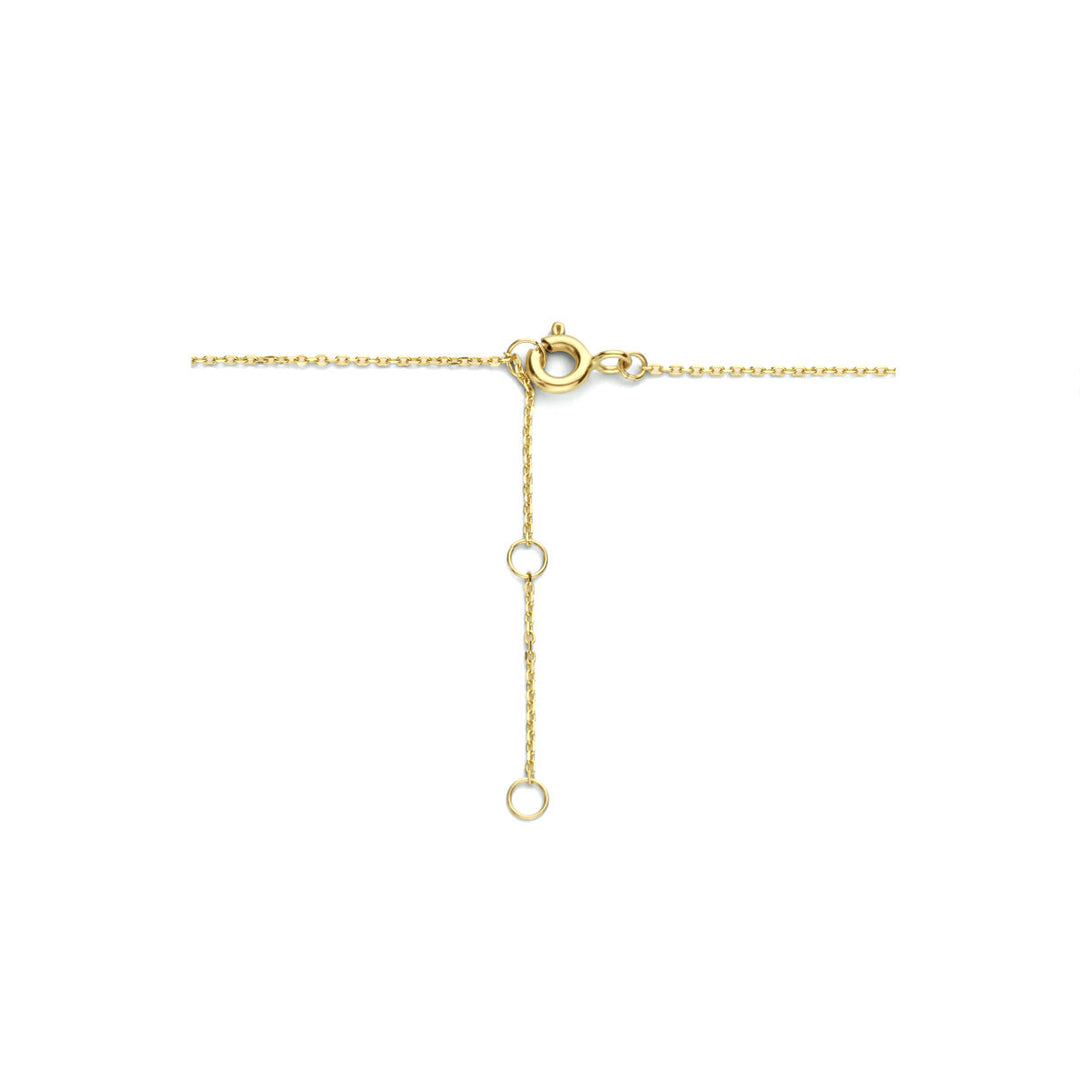 necklace round zirconia 40 - 42 - 44 cm 14K yellow gold
