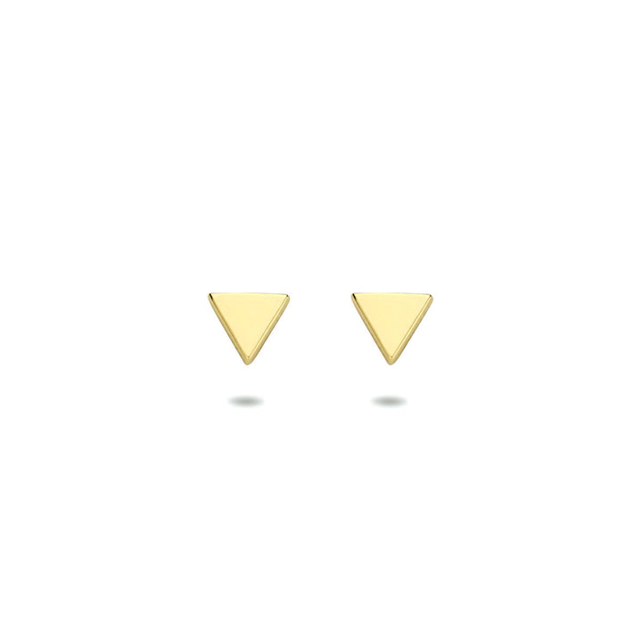 triangle earrings 14K yellow gold