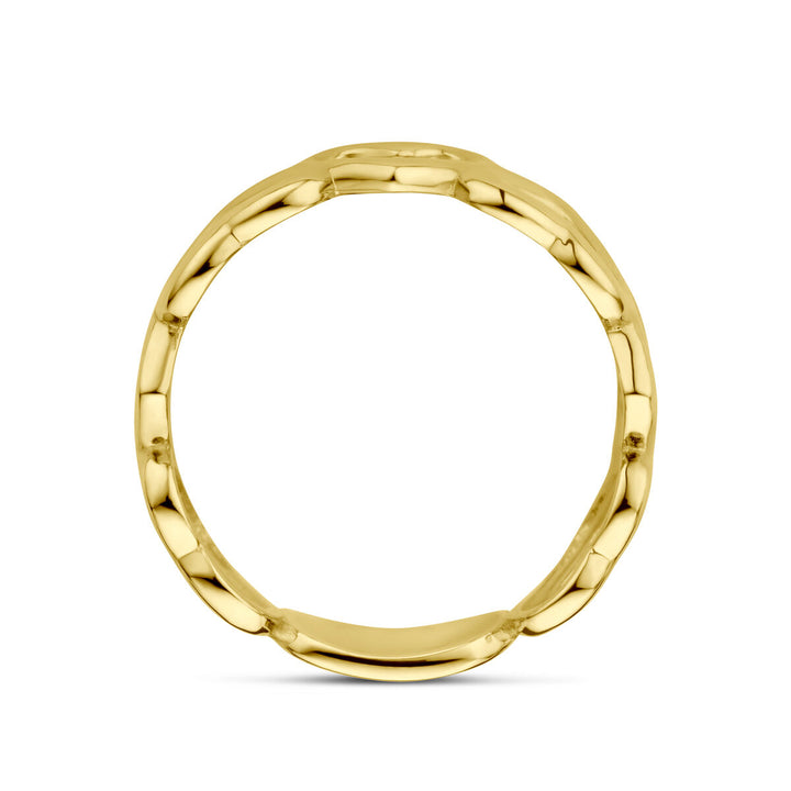 Ring Herzen 14K Gelbgold