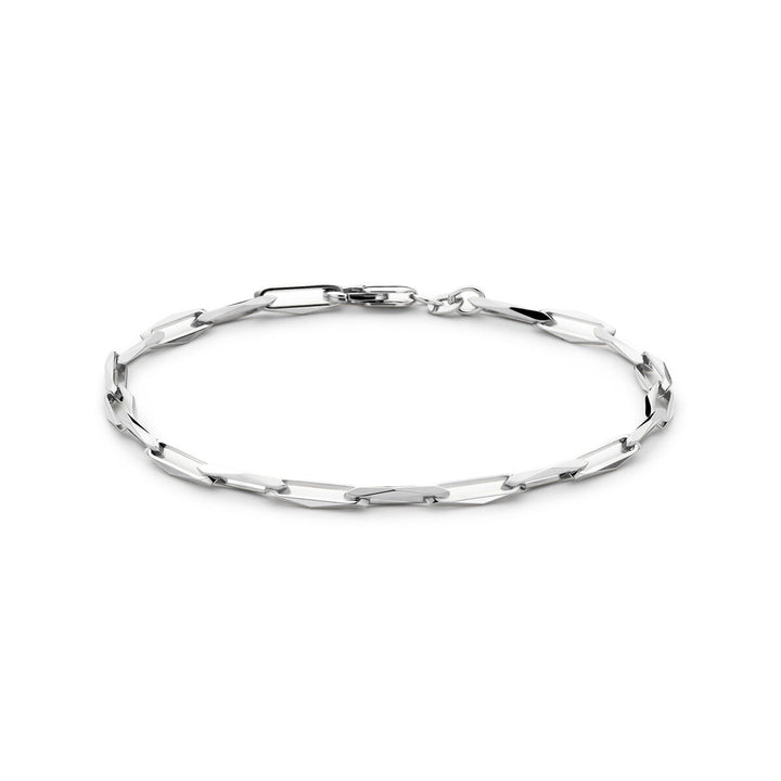 Silver bracelet ladies closed forever solid rhodium plated