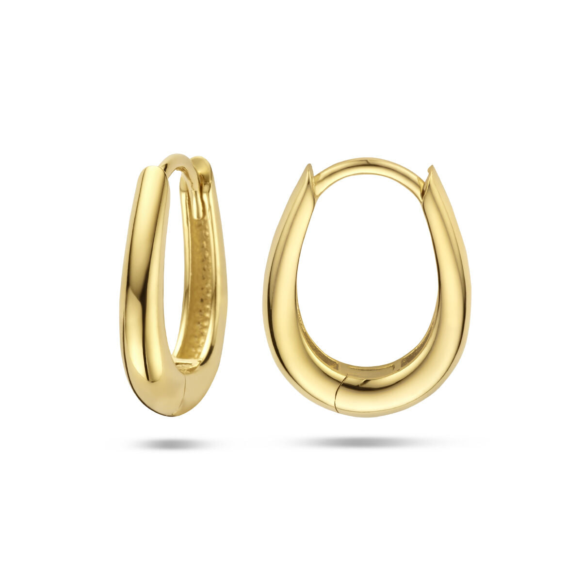klapoorringen 14K geelgoud