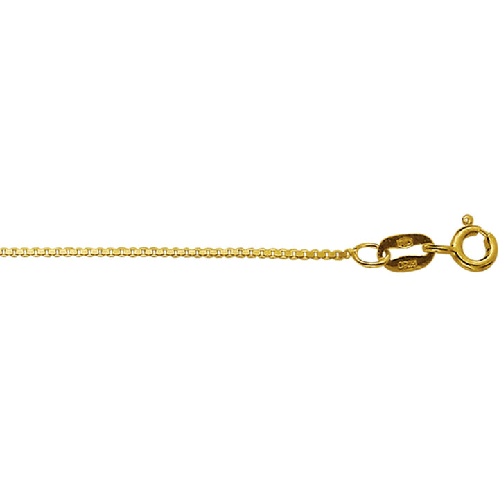 Venezianische Halskette 0,8 mm 14K Gelbgold