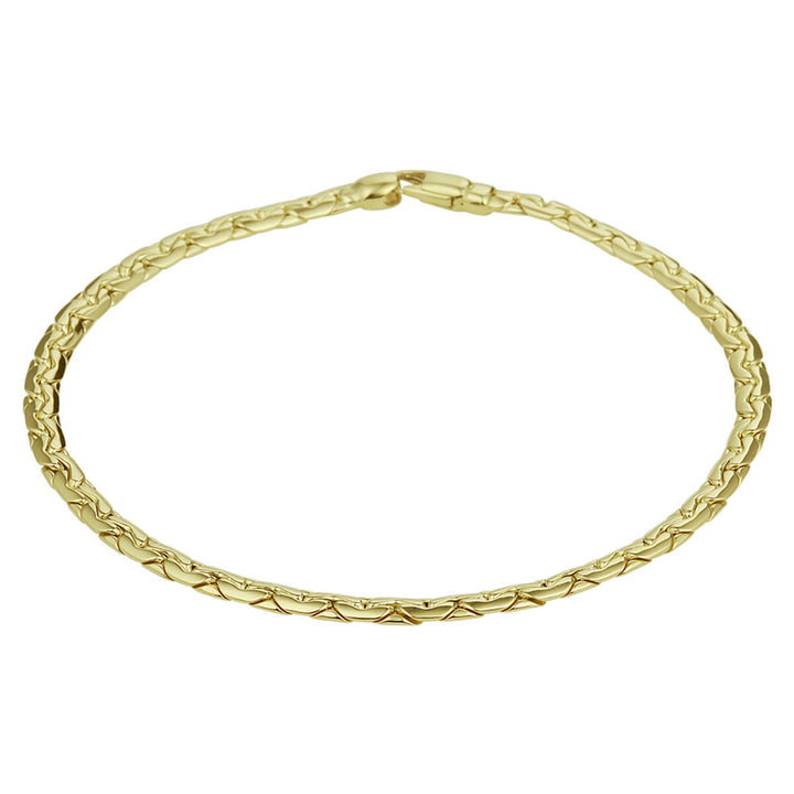 bracelet 3.2 mm 19 cm 14K yellow gold