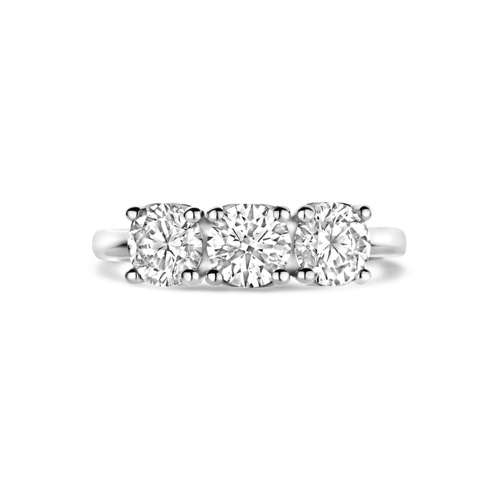 ring trilogie lab grown diamant 1.50ct g vs 14K witgoud