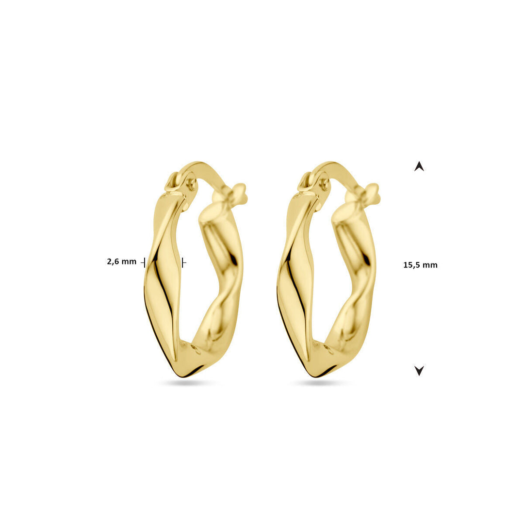 oorringen gedraaide buis